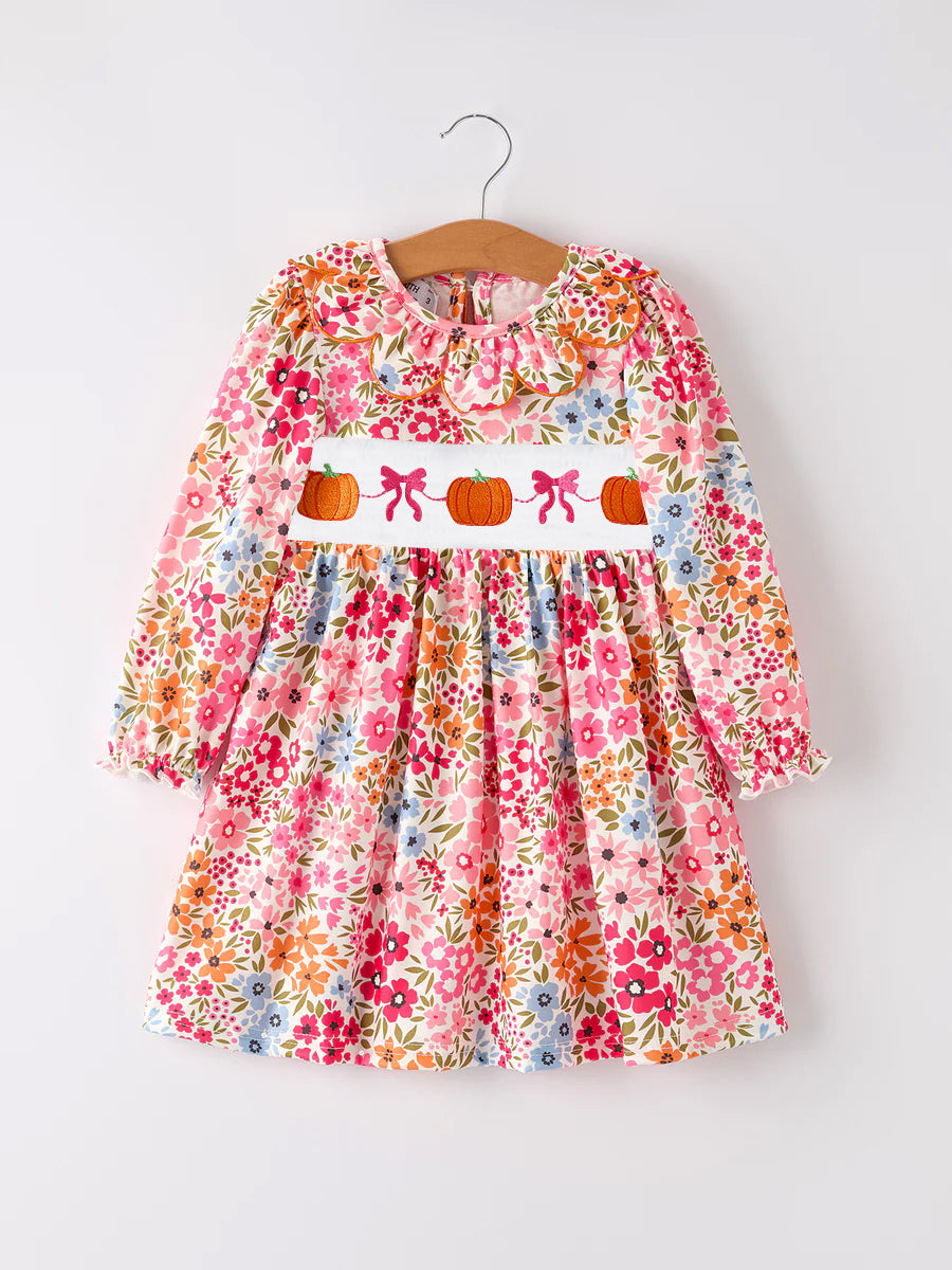 PRE ORDER Deadline August 16close custom no moq baby kids kids clothing Summer Pumpkin Flower Skirt