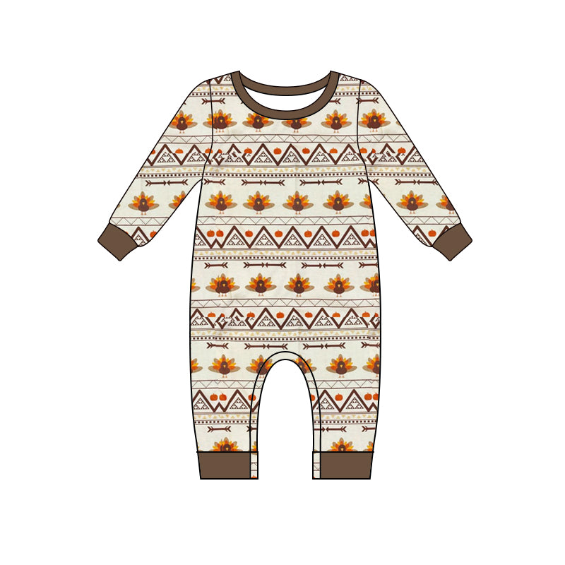 5.13custom each style moq 5eta 4-5week Sibling Sister THANKFUL prints beige-blown girls and boys outfits and baby romper match family design