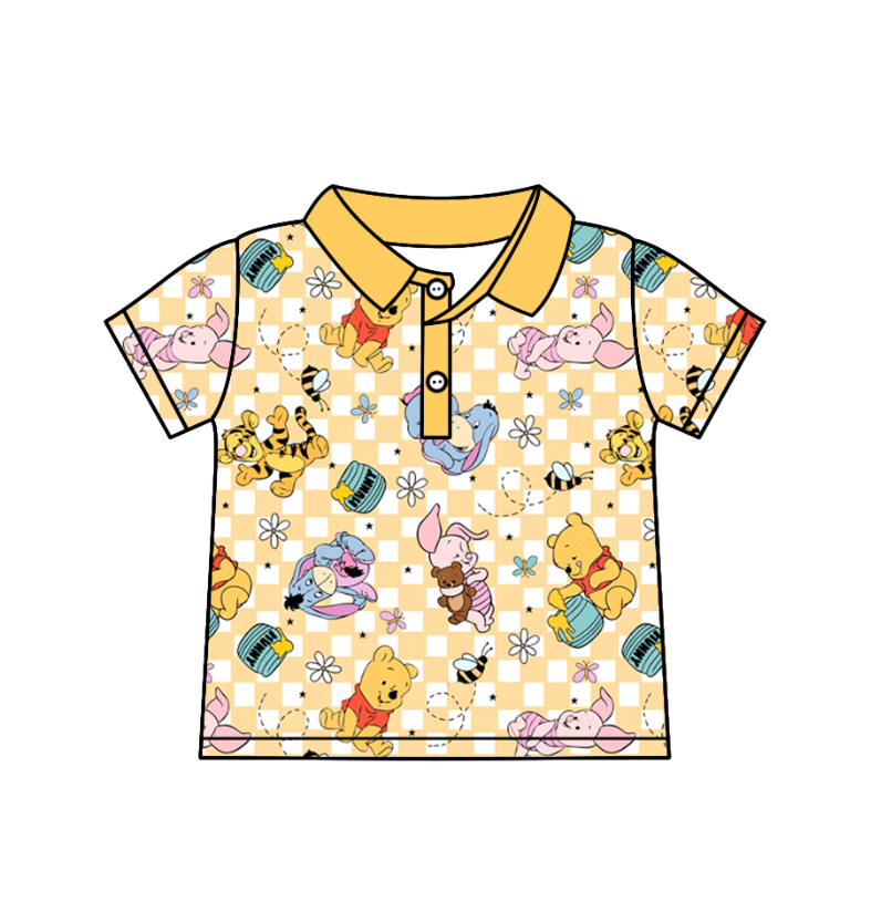 Custom moq 5 mix size milk silk baby girl boy clothes cartoon short sleeve shorts sets 2 and dresses and top