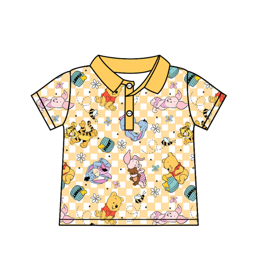 Custom moq 5 mix size milk silk baby girl boy clothes cartoon short sleeve shorts sets 2 and dresses and top