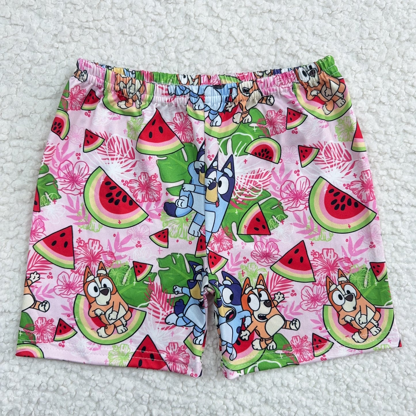 RTS SALES NO MOQ Watermelon Puppy Shorts