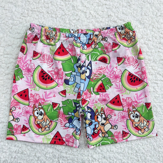 RTS SALES NO MOQ Watermelon Puppy Shorts