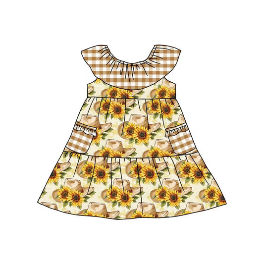 Deadline: June 2 custom no moq eta 5-6week Western Union Cow Head Sunflower Summer Skirt