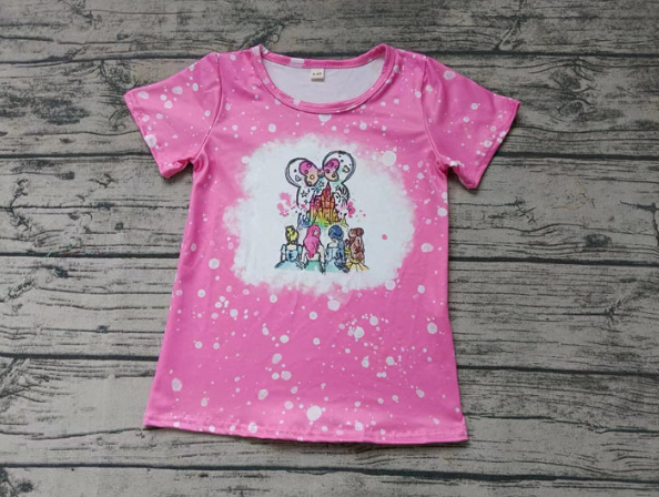 Deadline: February 9th custom no moq Pink short-sleeved top princess top