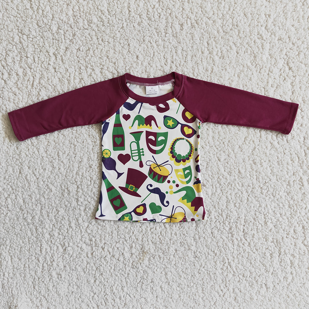 RTS NO MOQ（In Stock ) 6 A20-5 baby boy clothes long sleeve top