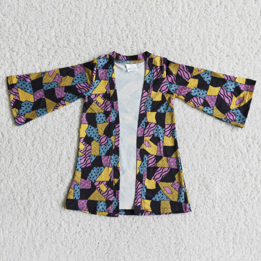 6 A3-14 Diamond Geometric Pattern Jacket Cardigan