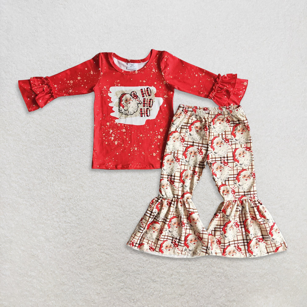 RTS NO MOQ sibling baby girls clothes Christmas long sleeve Clothes Sets