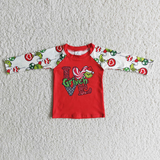 6 A9-12 Love grinch long sleeve top