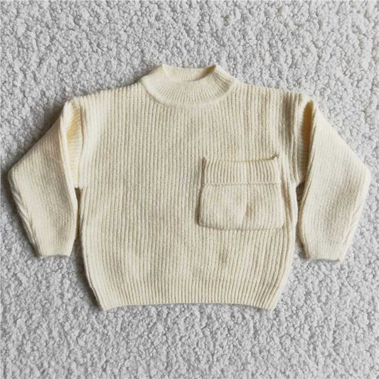 6 B13-39 Off-White Pocket Sweater