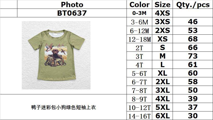 BT0637 pre-order baby boy clothes wild life boy summer tshirt RTS