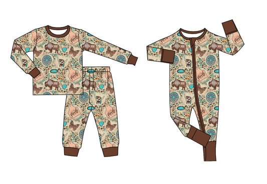 25.11.22 custom each style moq 5 eta 6-8week Sibling Sisters cow head baby boy clothes long sleeve pants sets and romper match family design