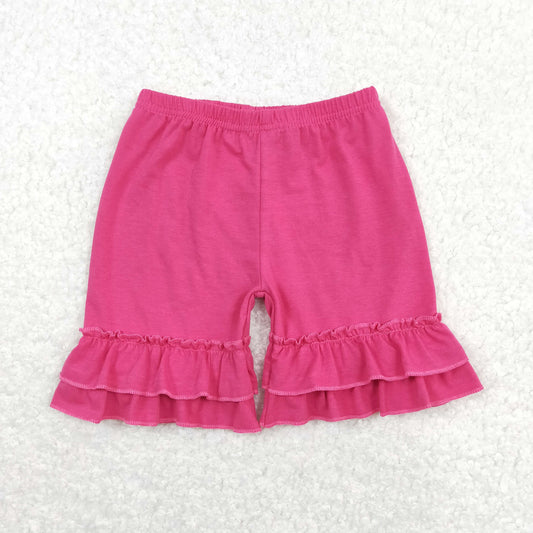 SS0178 Rose red lace shorts