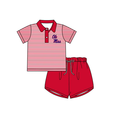 baby boys clothes team toddler red top shorts summer outfit