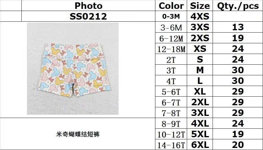 rts no moq SS0212 Mickey bow shorts