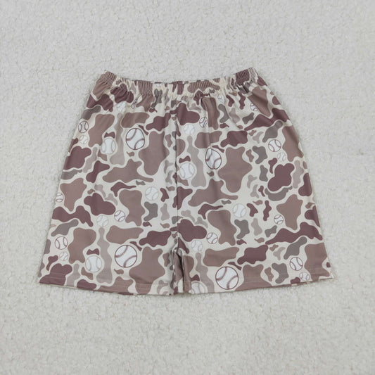 RTS NO MOQ（In Stock) SS0654 Baseball Brown Camouflage Shorts