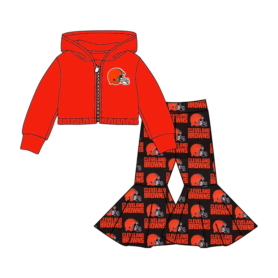 PRE ORDER Deadline August 28 close custom no moq baby kids kids clothing sport team sets Long-sleeved trousers and zip-up jacket