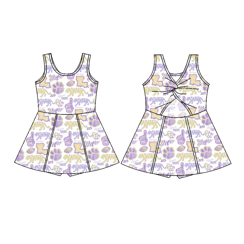 custom moq 3 eta 6-8weeks team baby Girls boys clothes Short Sleeve Shorts Climbing Suit yoga dress