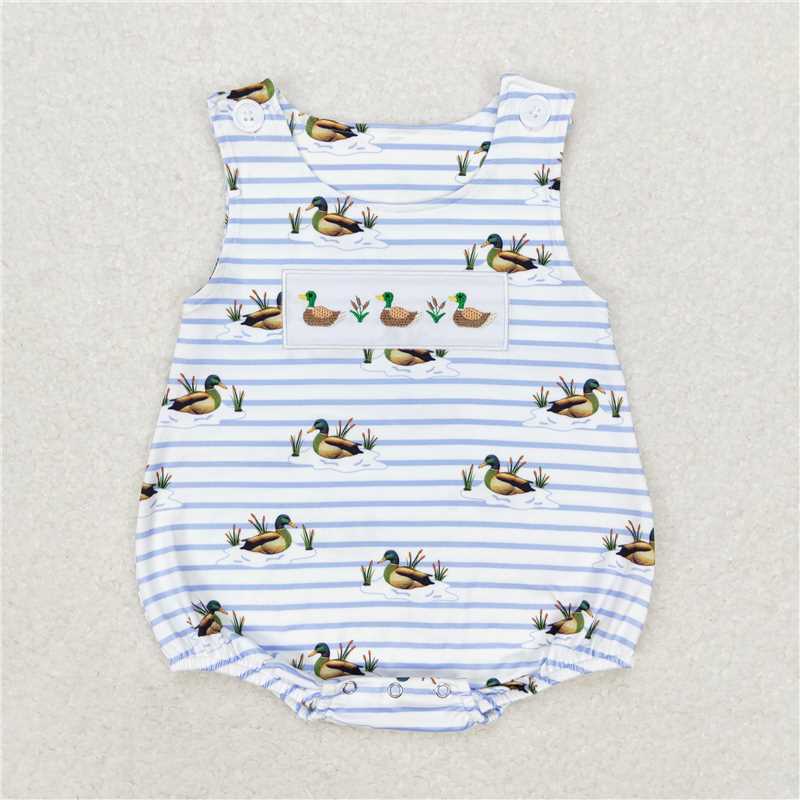 RTS NO MOQ baby girls clothes duck Rompers Clothes Sets
