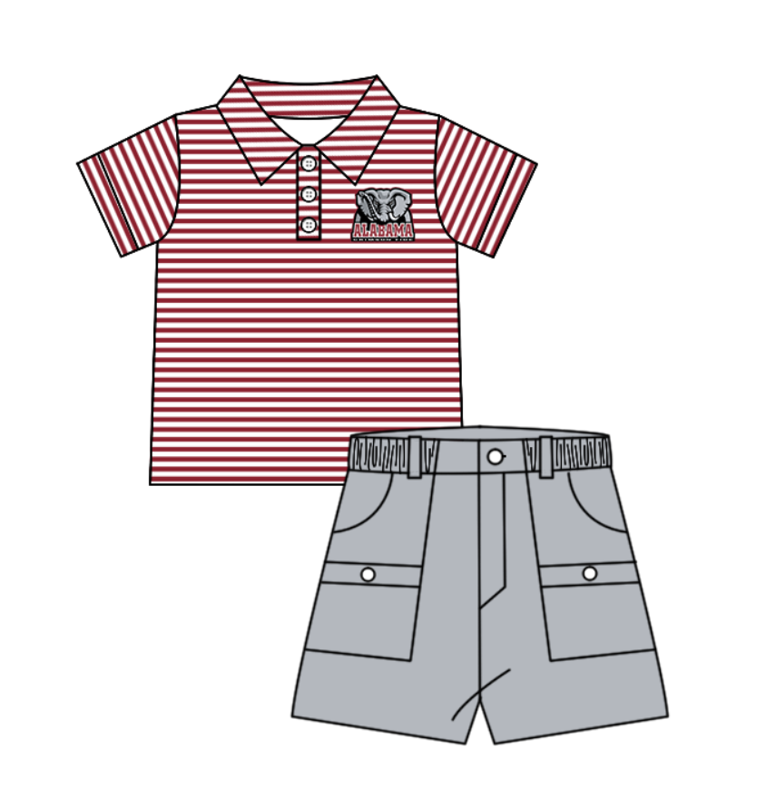 Custom summer baby girls clothes team short sleeve shorts sets dress