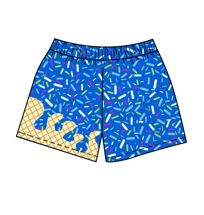 custom moq 3 eta 6-8weeks adult and kids clothes team blue Beach Summer Shorts-25.4.30