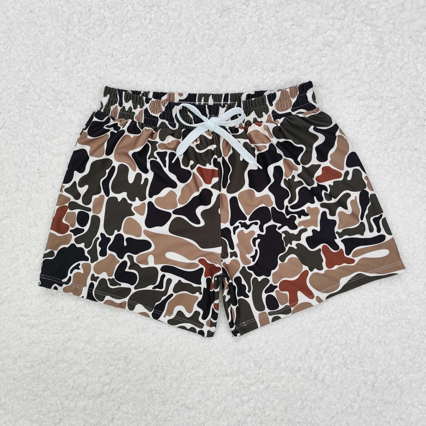 RTS NO MOQ Daddy and Me Baby Boys Camouflage Trunks Bottoms Swimsuits