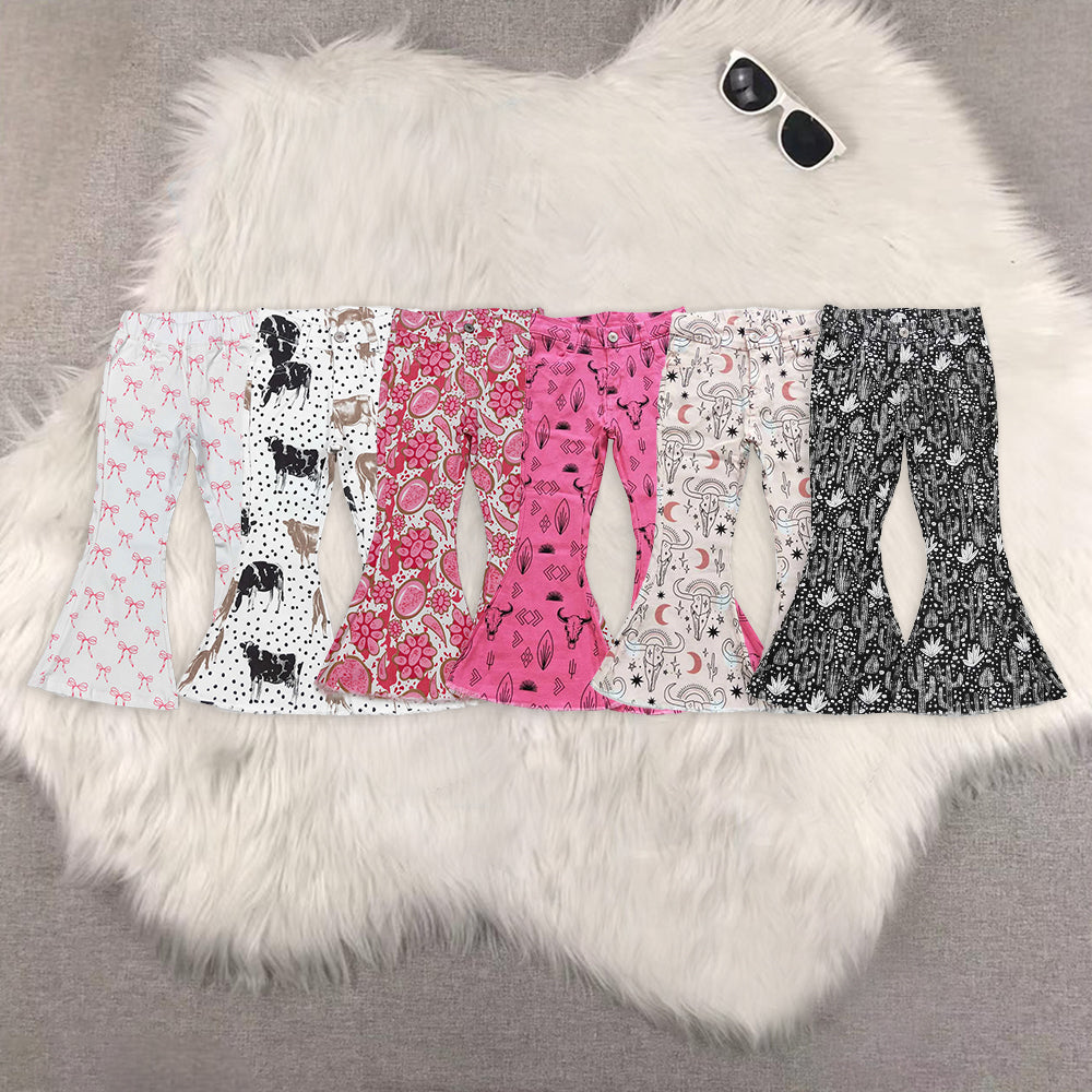 RTS NO MOQ Baby Girls Clothes Jeans: Flared & Ripped