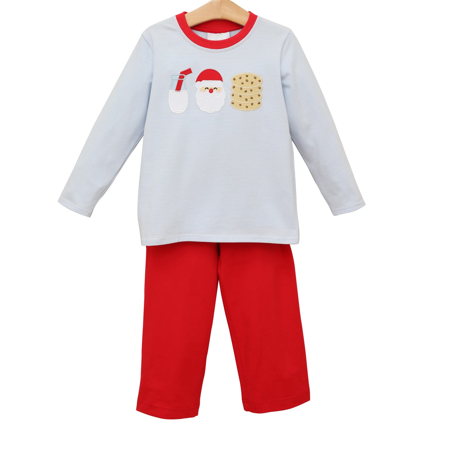 NO MOQ sales BLP0678 pre-order baby boys clothes Christmas long sleeve red pants sets -2024.8.6