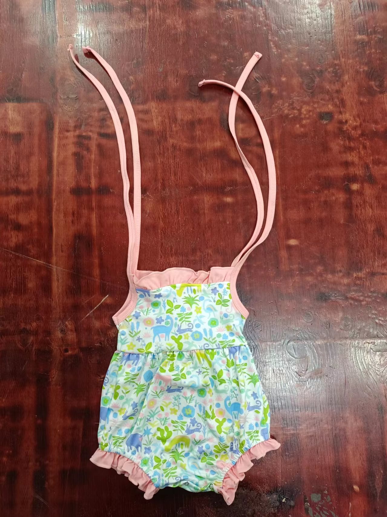 baby girls clothes floral suspender Summer Romper