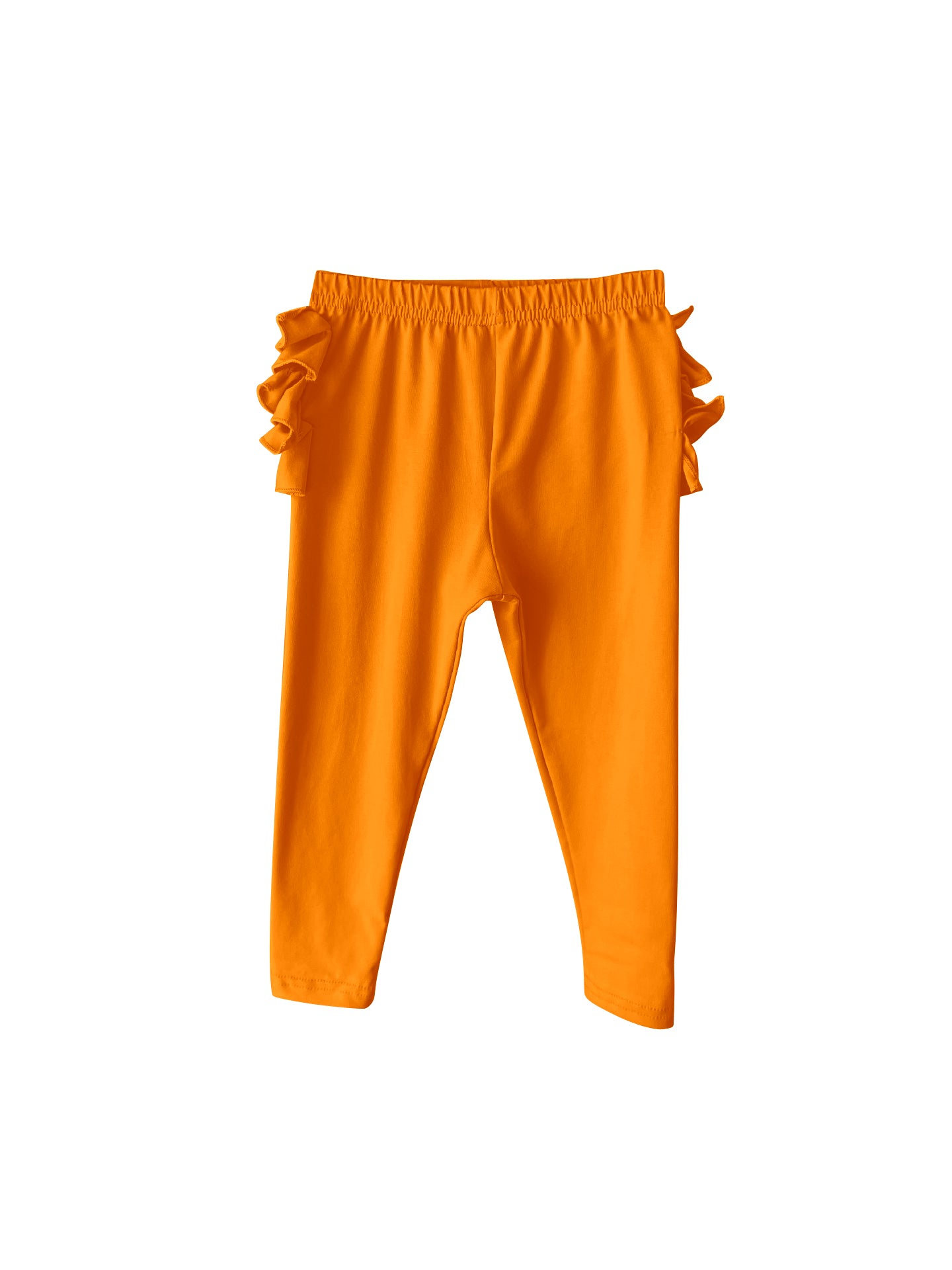 custom moq 3 eta 4-5 weeks baby girls clothes toddler girls cotton orange lace long pants