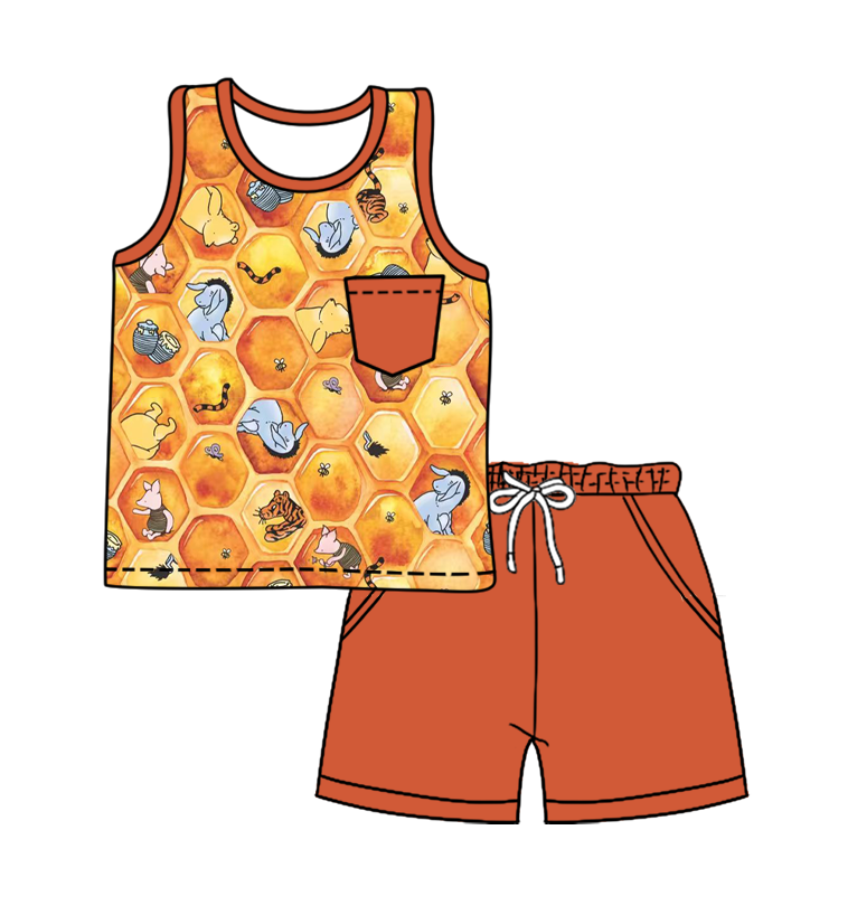 Custom moq 5 mix size milk silk baby girl boy clothes cartoon short sleeve shorts sets 2 and dresses and top