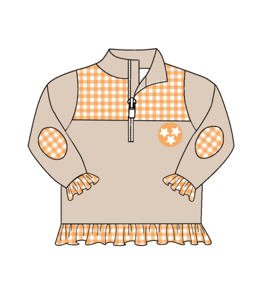 custom moq 3 eta 6-8weeks school colors are pullover blue girls