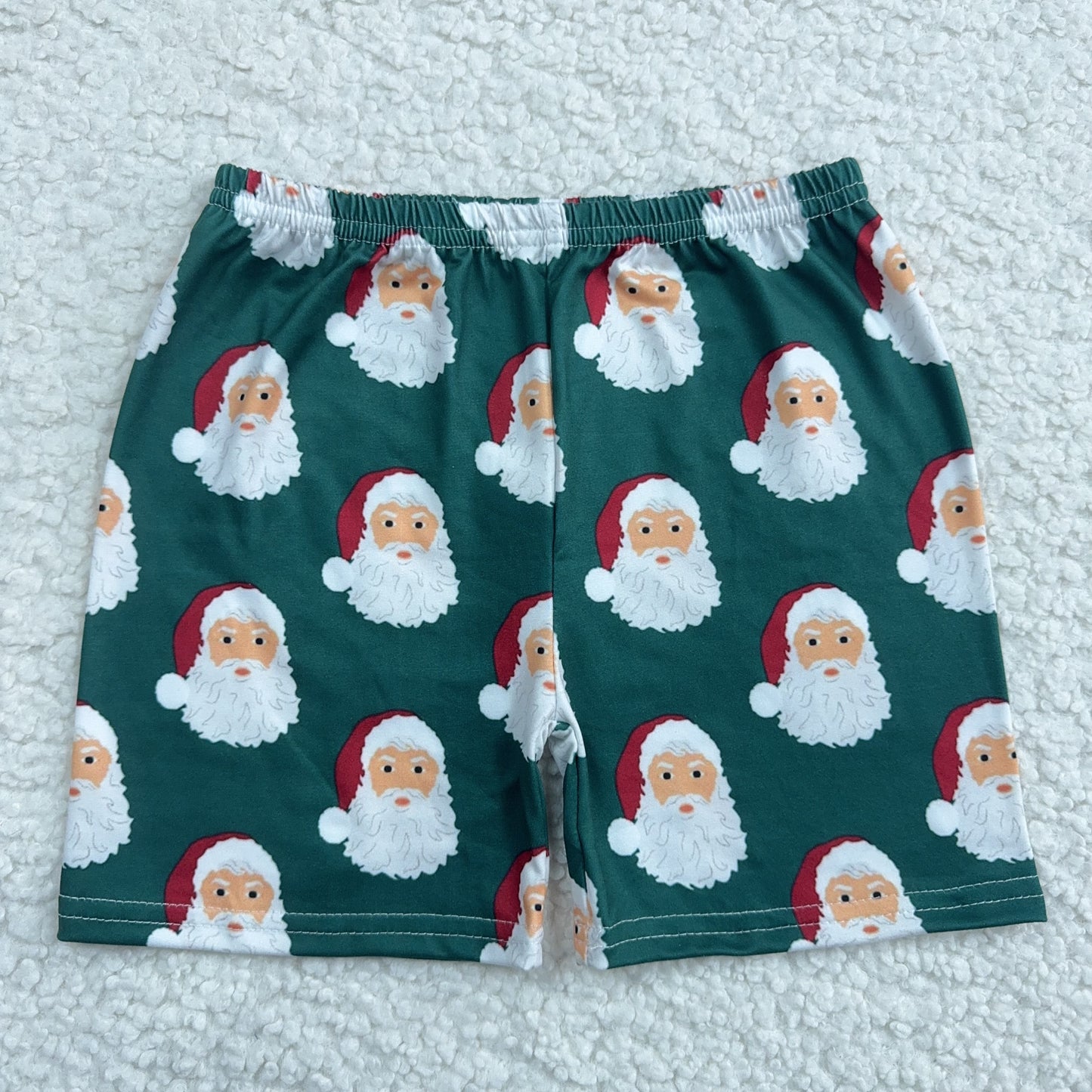 RTS SALES NO MOQ Green Santa Shorts