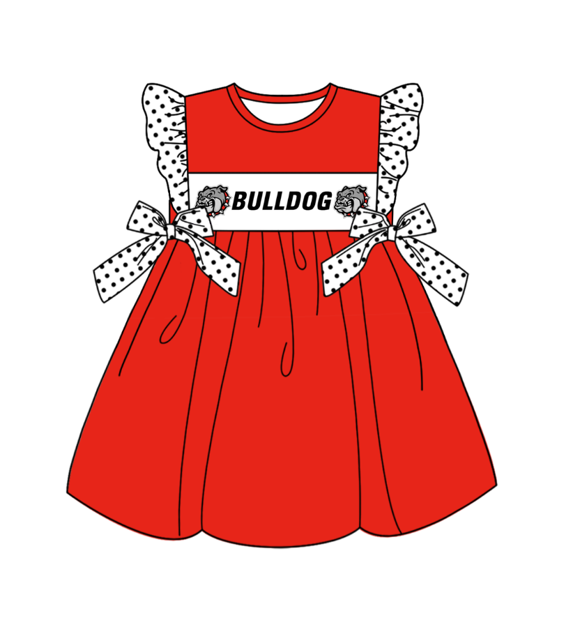 custom moq 3 eta 6-7weeks baby girls clothes flying Sleeves Dress