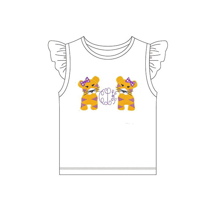 Custom team LSU tiger boys tops collection moq 5 each style  eta 4-5week custom team lsu style