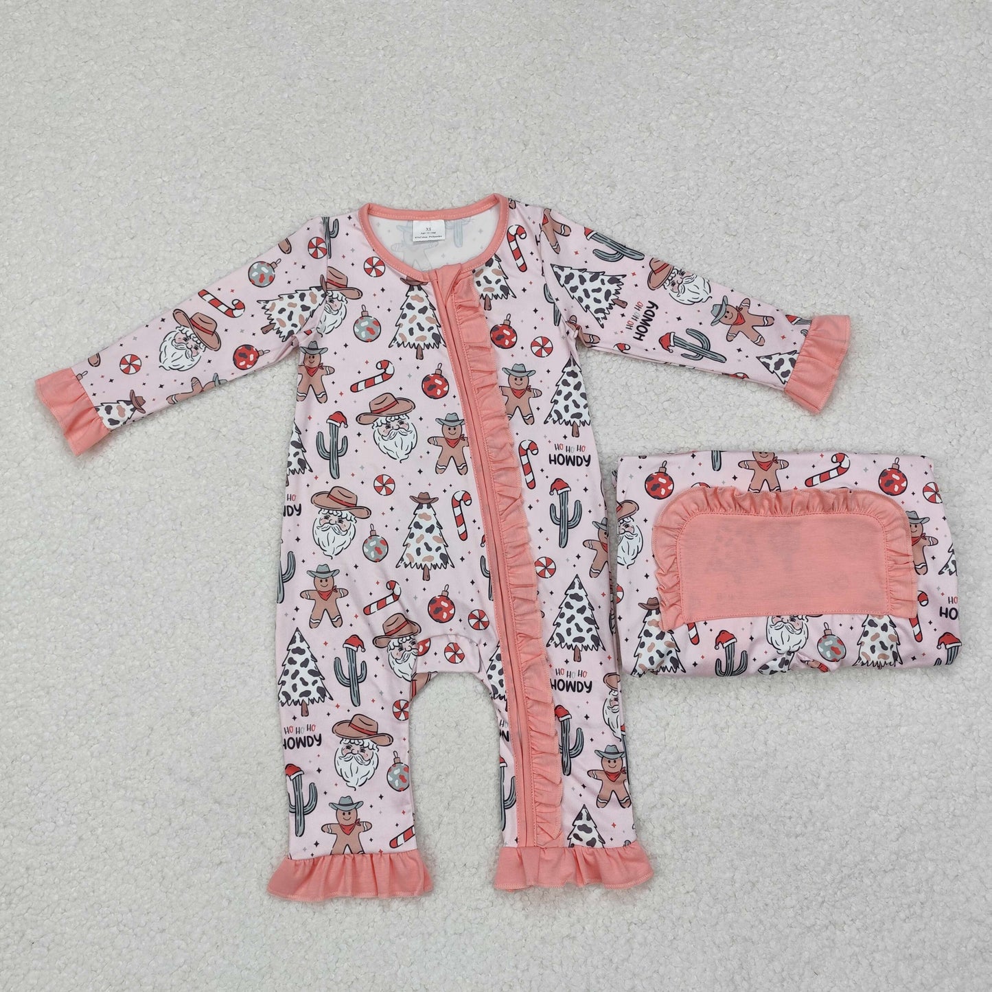 RTS NO MOQ Sibling Baby girls clothes Christmas long-sleeved trousers suit & rompers