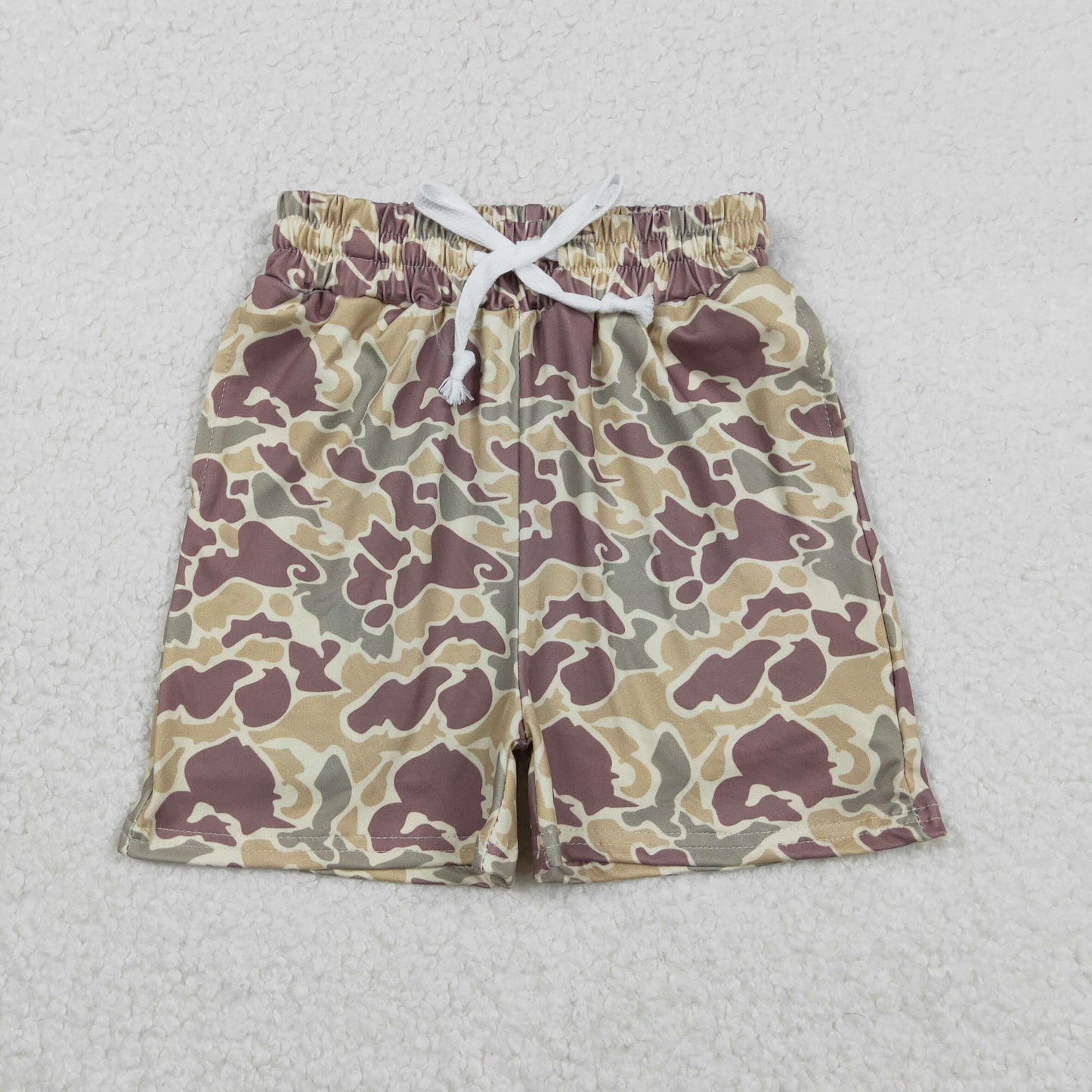 RTS NO MOQ（In Stock) SS0696 Light brown-green camouflage shorts