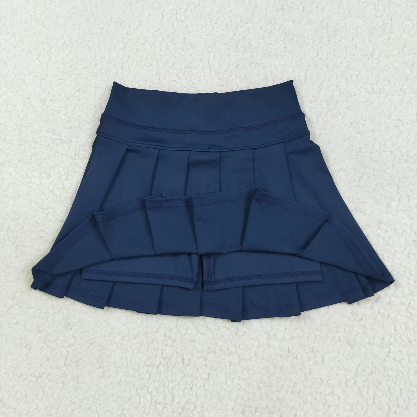 RTS NO MOQ（In Stock) GLK0122 Pure navy blue yoga skirt