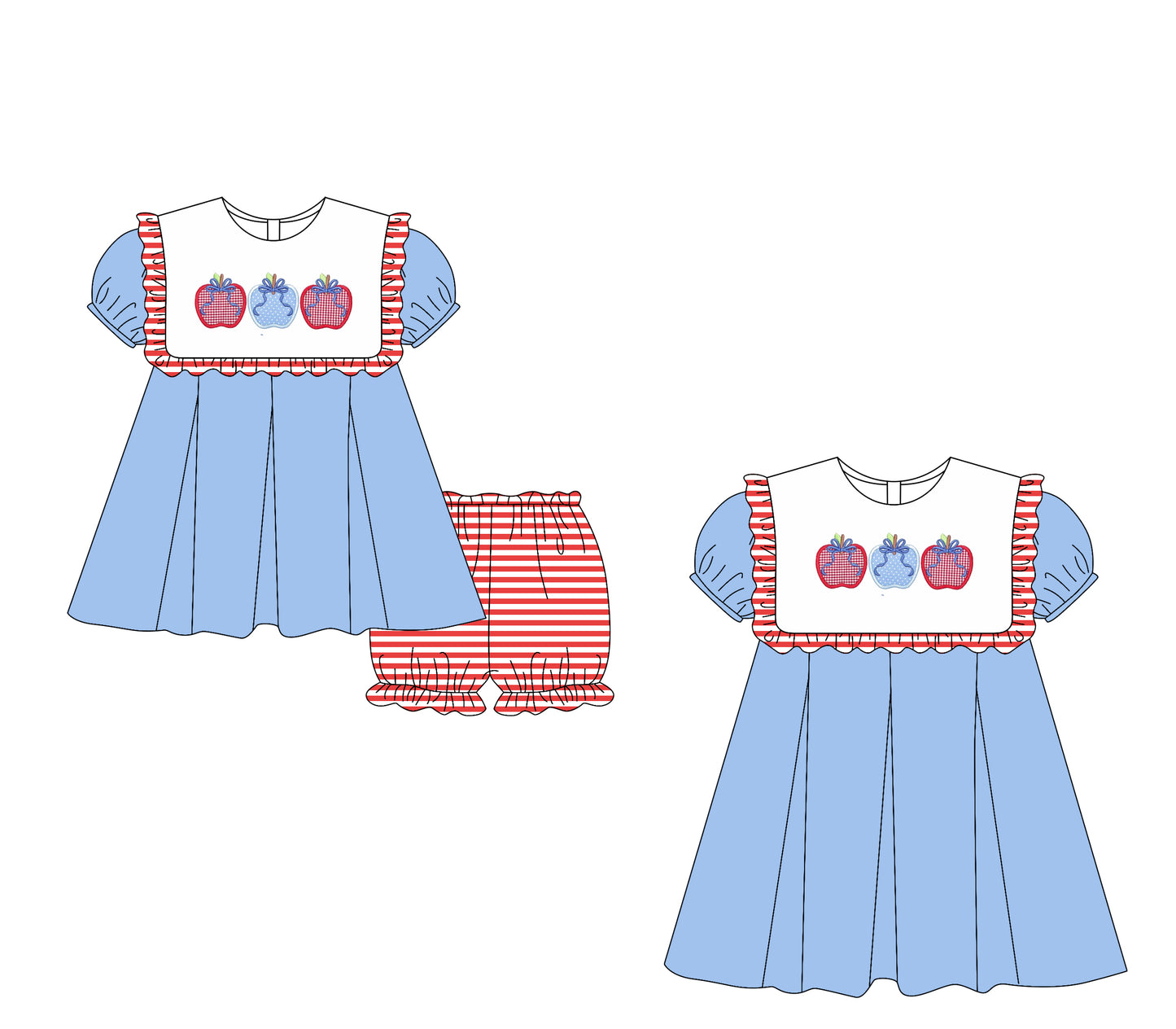 1.23 custom each style moq 5eta 4-6week Sibling Sister baby girl short sleeve shorts sets and dresses match design