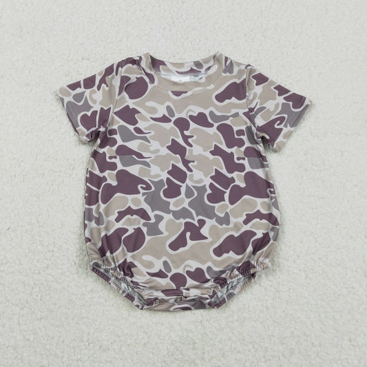 RTS NO MOQ（In Stock) SR3448 Camouflage Short-Sleeve Jumpsuit