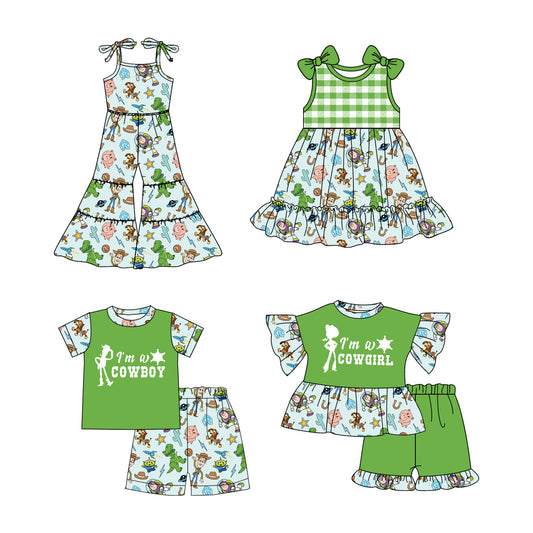 no moq PRE-ORDER baby girl clothes short sleeve set dress jumpsuit-2025.2.21