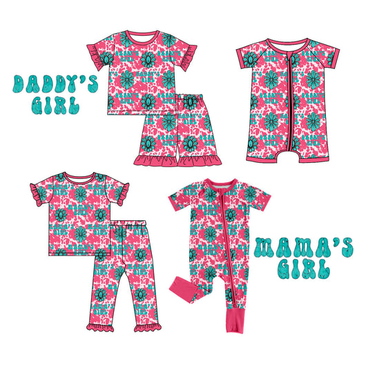 25.11.25 custom each style moq 5 eta 6-8week Sibling Sisters baby girl short sleeve pants sets and shorts sets and rompers 2 match family design