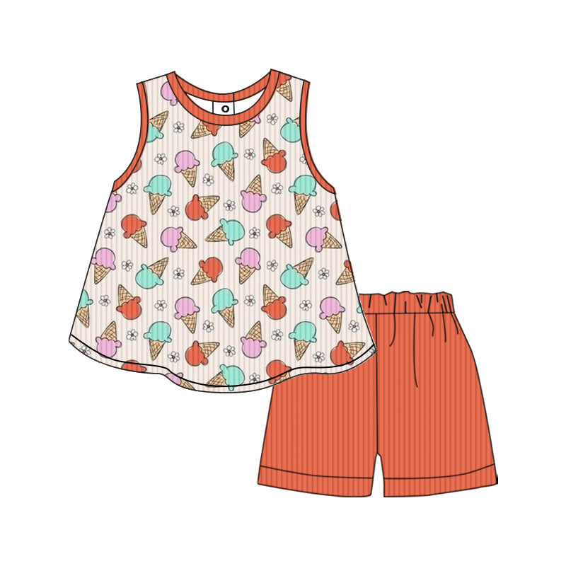 1.25 custom each style moq 5eta 4-6week Sibling Sister baby girls short sleeve shorts sets and set 3 match design