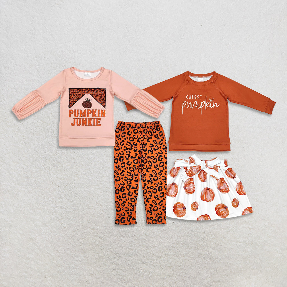 RTS NO MOQ Sibling Baby Girls clothes halloween Long Sleeve Pants Sets and dress