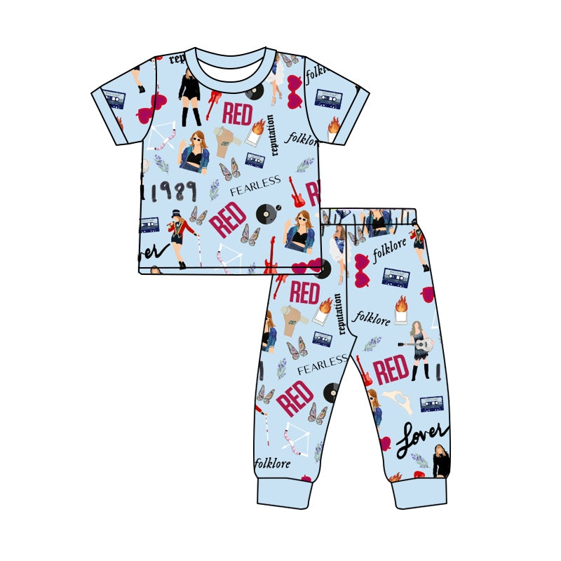 5.3custom each style moq 5eta 4-5week Sibling Sister Casual style prints boys and girls outfits match family design