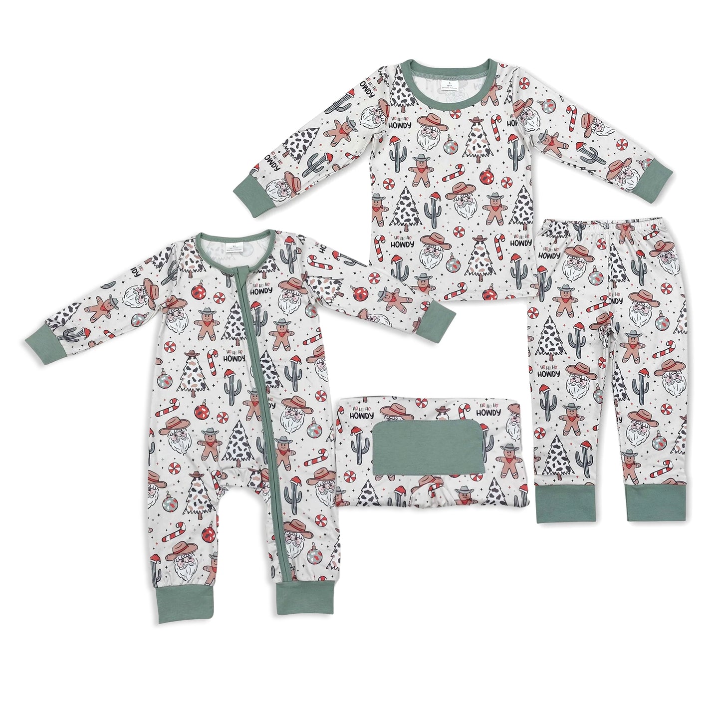 RTS NO MOQ Sibling Baby boy clothes Christmas long-sleeved trousers suit & rompers