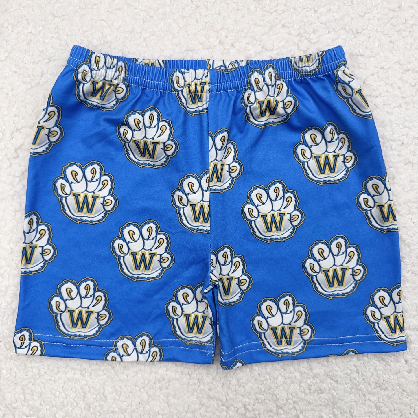 RTS SALES NO MOQW White Claw Blue ShortsW白色爪子蓝色短裤