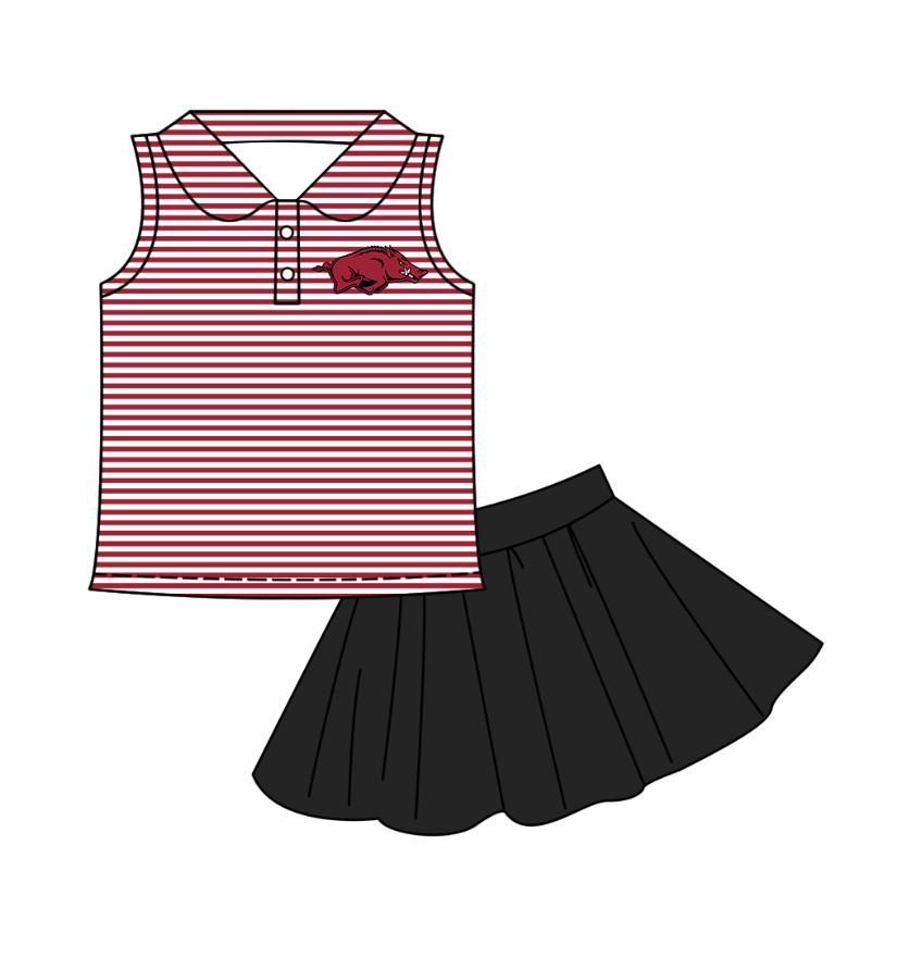 Custom summer baby girls clothes team short sleeve shorts sets dress