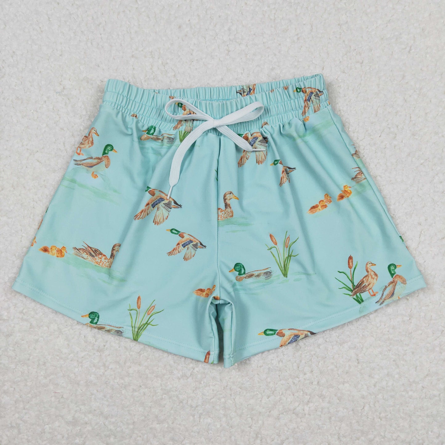 S0266 Duck light green swimming trunks