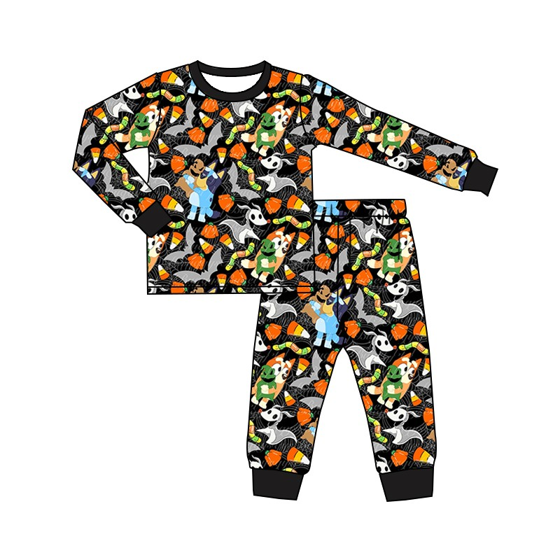 Deadline August 8 custom no moq Halloween Yellow Character Pants Suit pajamas