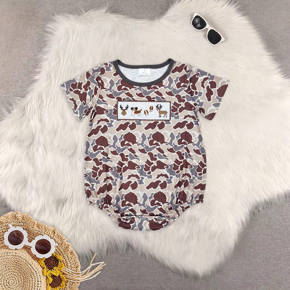 RTS NO MOQ Embroidery short-sleeved shorts suit & short-sleeved sets and romper